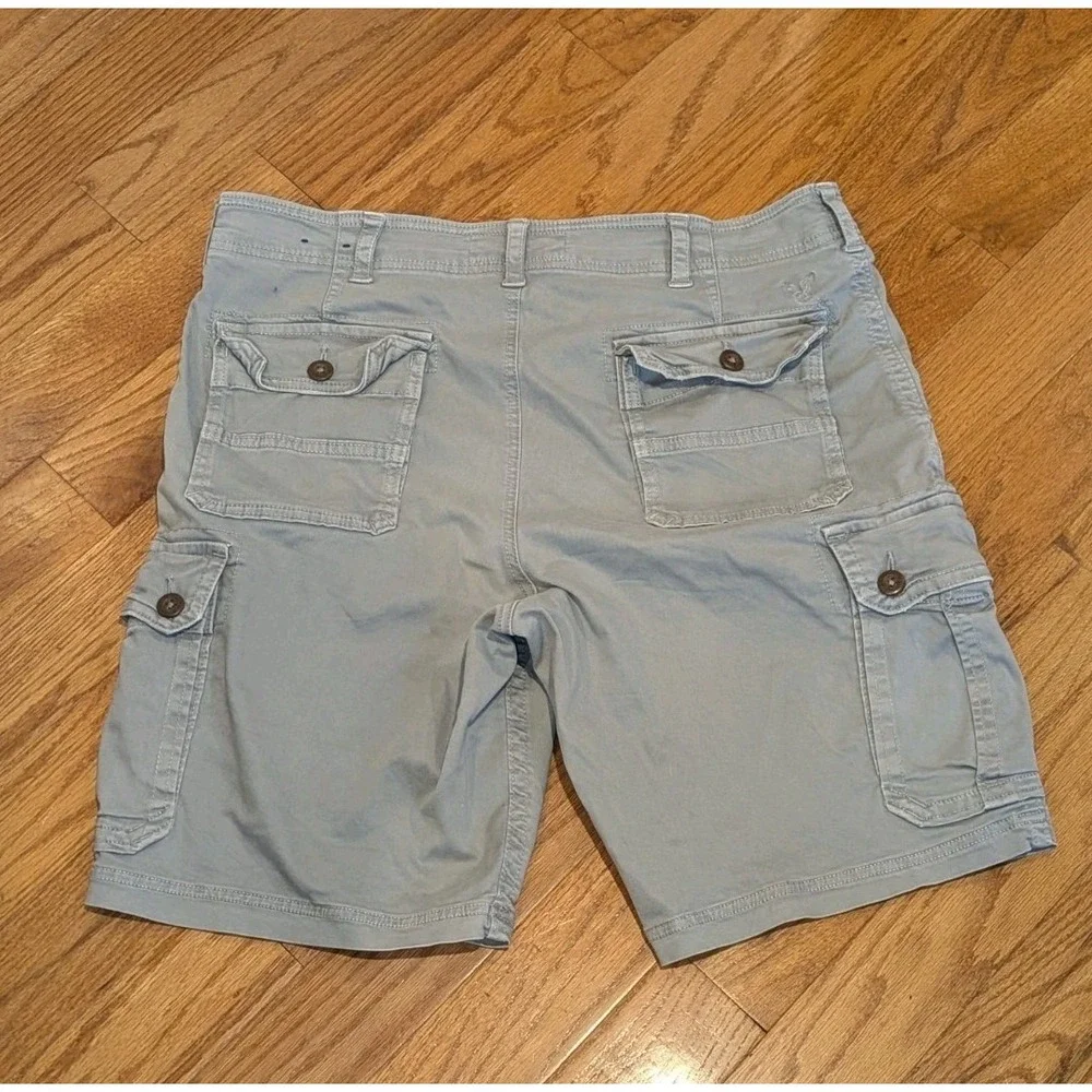 Utility Cargo Bermuda Shorts American Eagle Active Flex Gray Size 38